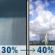 Monday: A chance of rain showers before 2pm, then a chance of showers and thunderstorms. Partly sunny, with a high near 72. Chance of precipitation is 40%. Monday: Chance Rain Showers