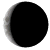 Waning Crescent, 25 days, 6 hours, 26 minutes in cycle
